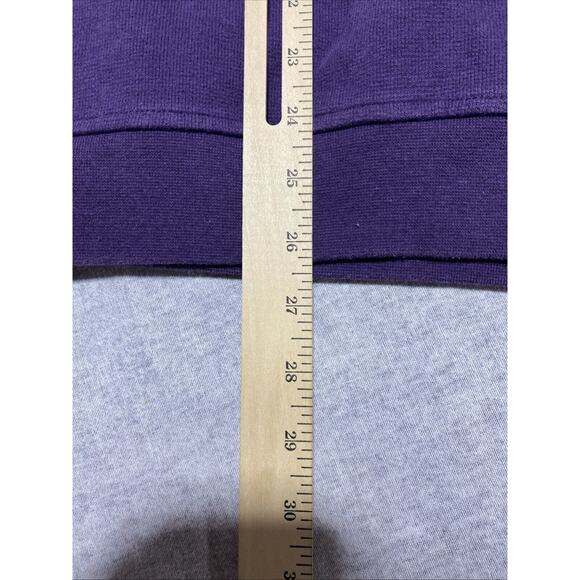 Kinboch Anderson Sweater Mens Extra Large Purple 1/4 Zip Scotland Elbow Patch XL - Picture 5 of 6